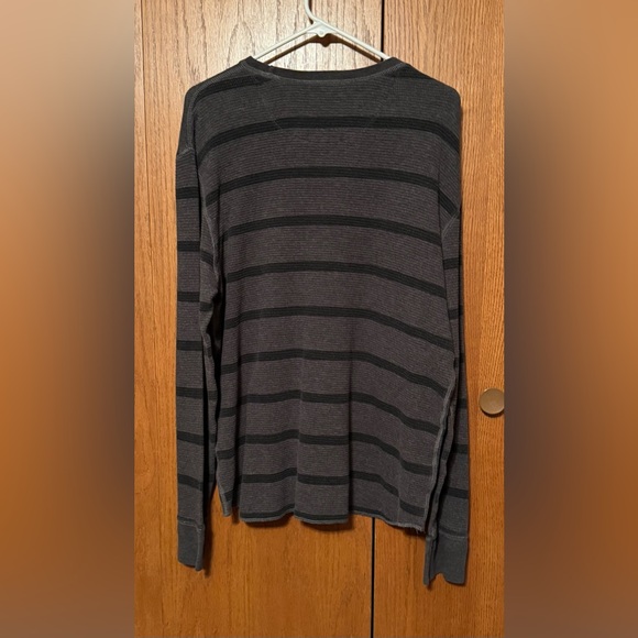 Gap Men’s Striped Waffle Knit Shirt (Vintage) - Picture 2 of 2